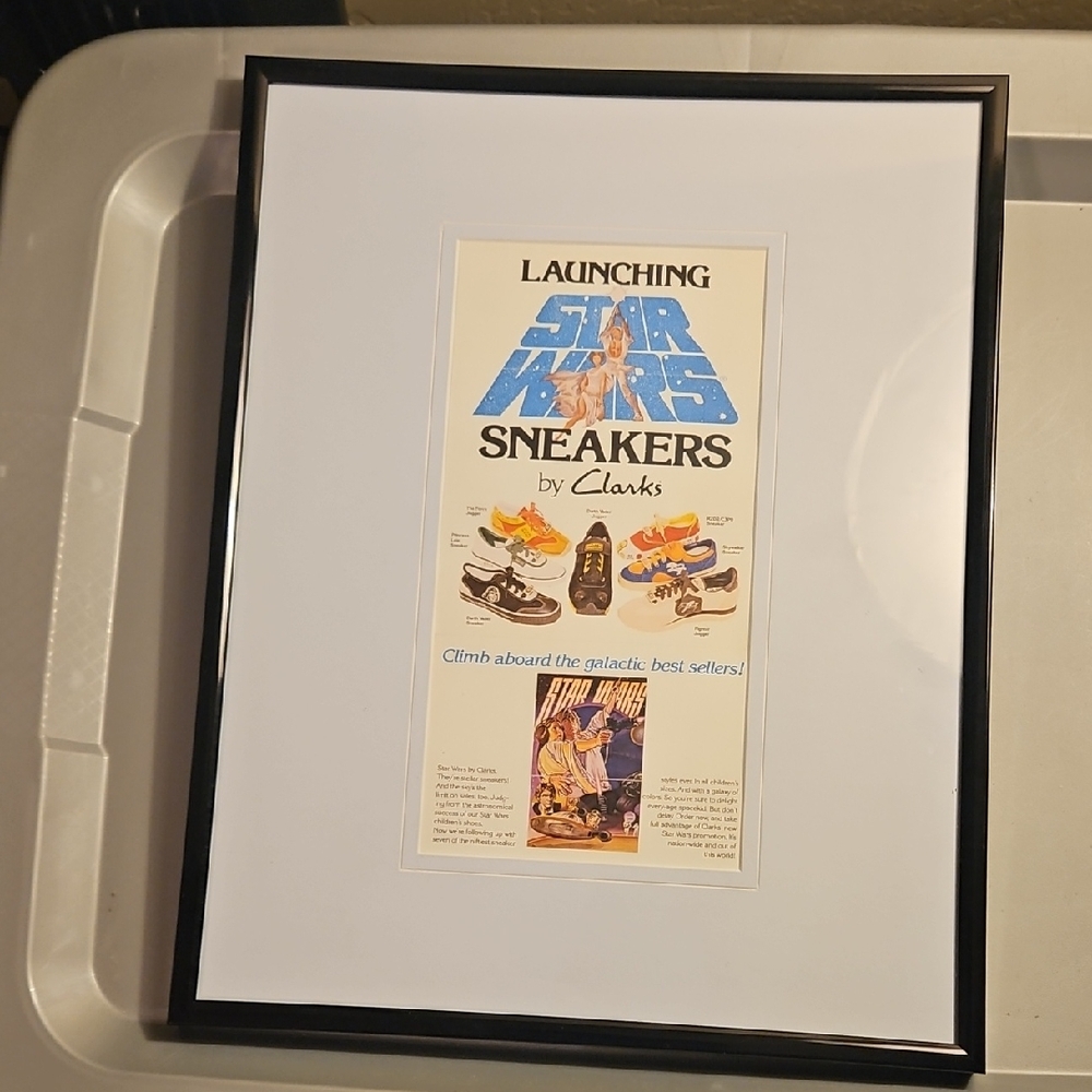 Clarks Star Wars Sneakers Framed Poster Pic
